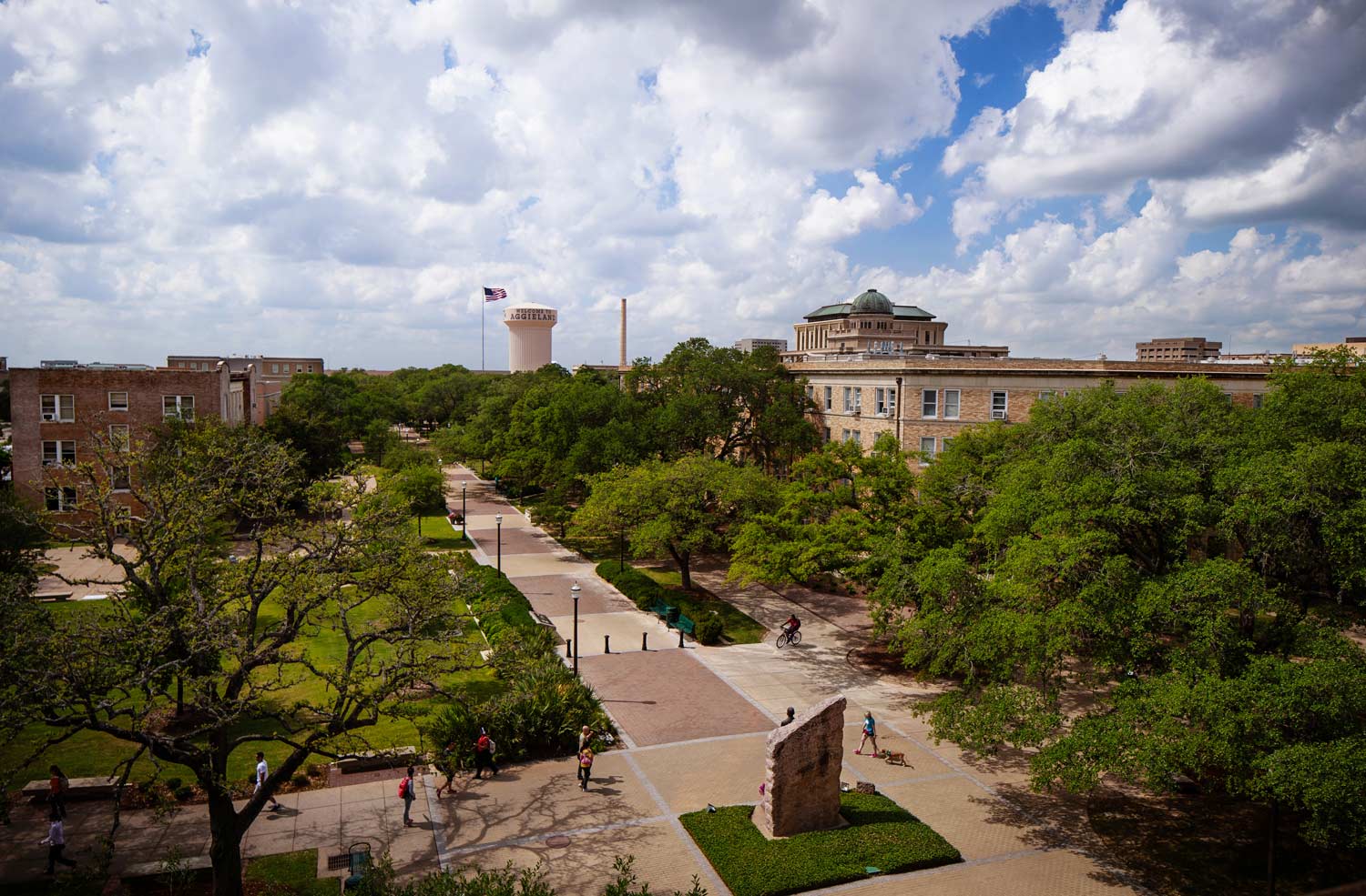 Aerial view of Military Walk