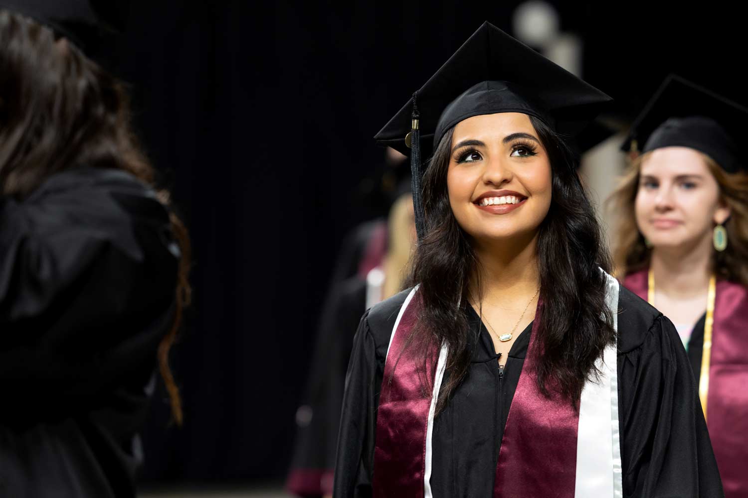 Aggie student at graduation